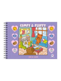 LIVRO DE COLORIR COMFY AND FLUFFY - PURPLE - UN - CIRANDA CULTURAL