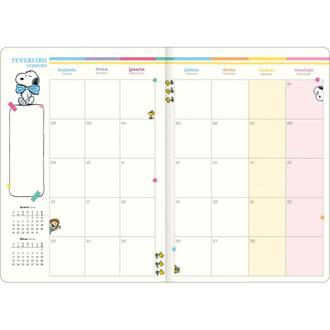 AGENDA COSTURADA SNOOPY M7 - PLANNER - UN - TILIBRA