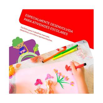 PAPEL CHAMEQUINHO  75G 100FLS - AZUL - UN - CHAMEX