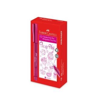 CANETA FINE PEN 0,4MM - COLORS - ROSA - CX 12 - FABER