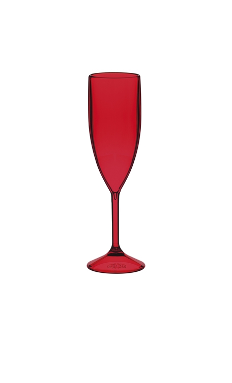 Taça para Espumante Boccati 210ml (vermelha translúcida)
