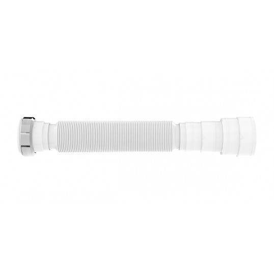 SIFÃO TUBO EXTENSÍVEL UNIVERSAL ABS BRANCO COM PORCA DE METAL BLUKIT REF. 030102