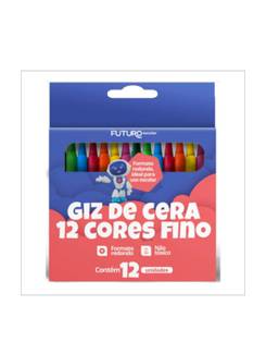 GIZ DE CERA FINO 12 CORES - FE062201 - UN - FUTURO