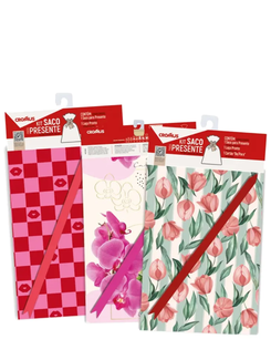 KIT SACO PARA PRESENTE C/1 FEMININO - 350109 - 30x44 - UN - CROMUS