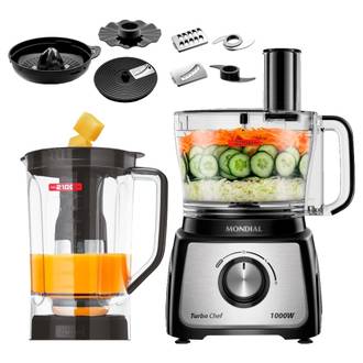 MULTIPROCESSADOR TURBO CHEF MPN-01-BF -127V - 1000W - 9EM1 - PRETO - UN - MONDIAL