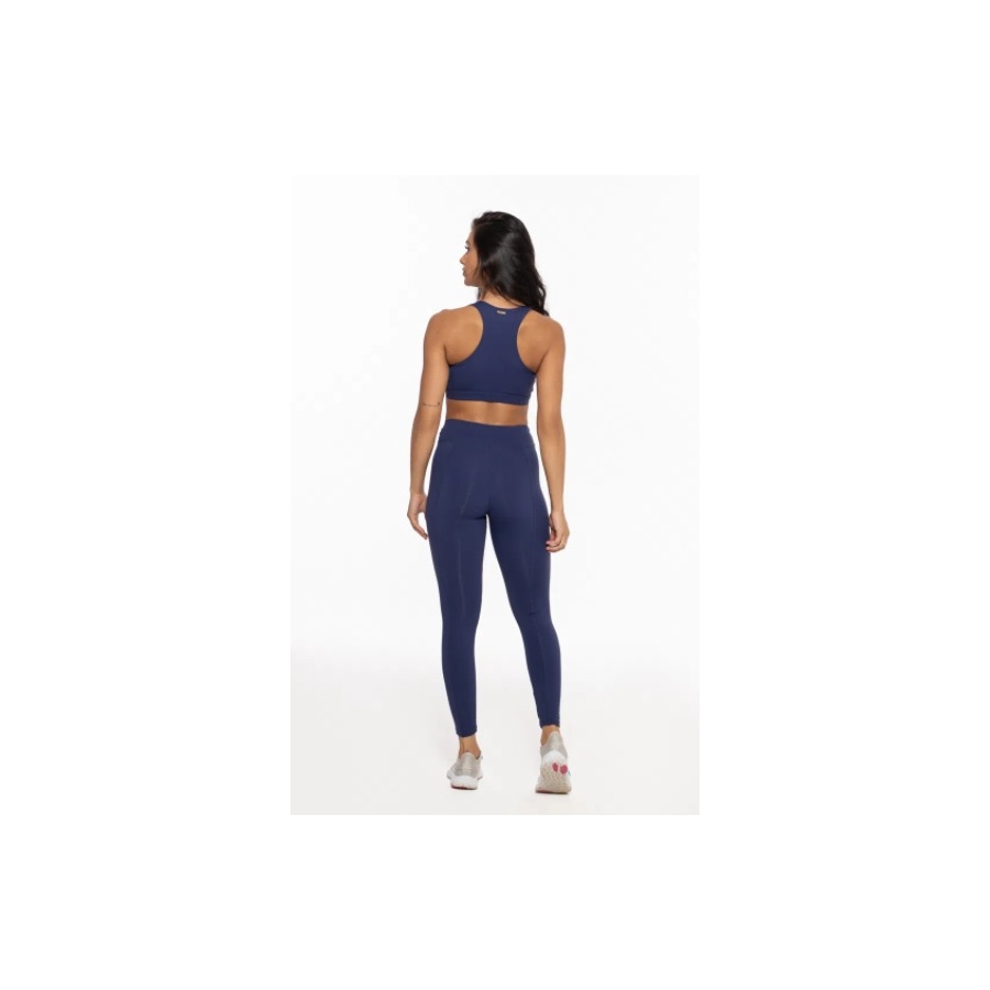 Top Roma Nadador Feminino Azul Marinho