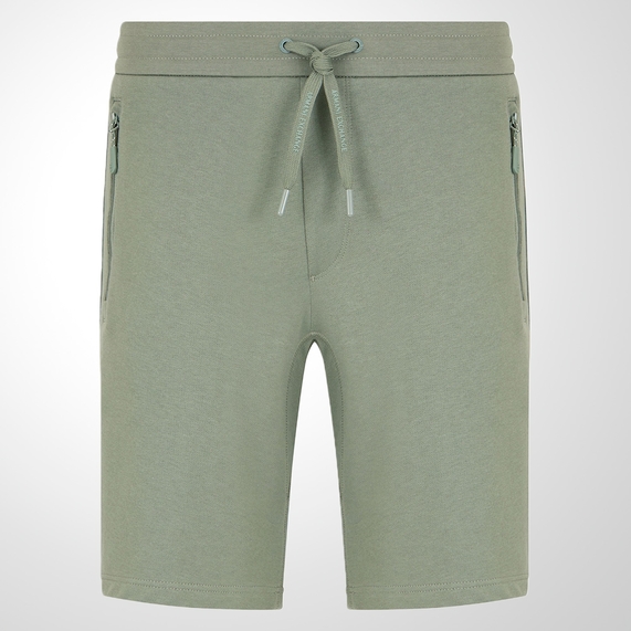 BERMUDA ARMANI EXCHANGE MILANO NEW YORK EM ALGODÃO FRENCH TERRY  VERDE