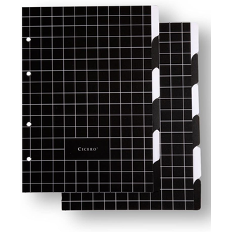 CADERNO ARGOLADO CLASSICA 17X24 / PRETO - UN - CICERO