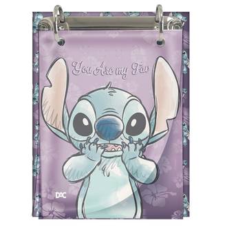 MINI FICHARIO ARGOLADO 80FLS - STITCH - 5381 - UN - DAC