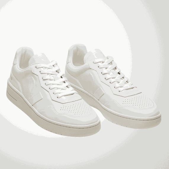 TÊNIS VEJA MASCULINO V-90 LEATHER WHITE