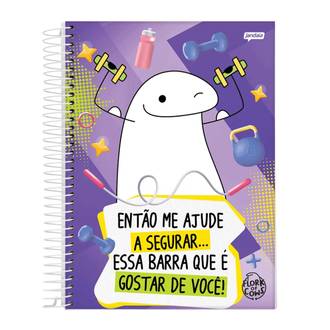 CADERNO UNIV CAPA DURA 1X1 80FLS - FLORK - PCT 4 - JANDAIA