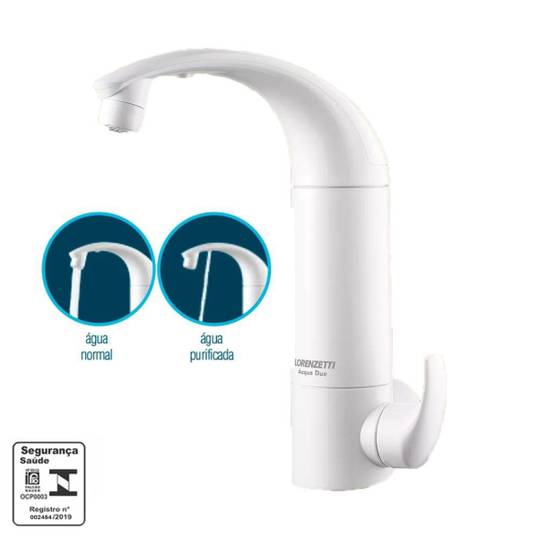 PURIFICADOR DE ÁGUA LORENZETTI ACQUA DUE COM TORNEIRA - MESA