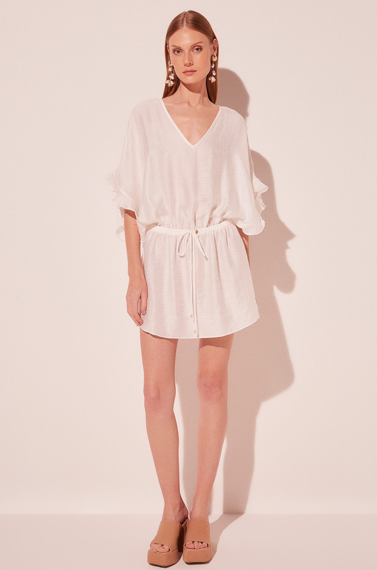 Vestido curto lirio leveza