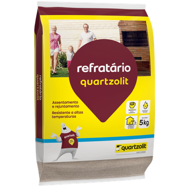 ARGAMASSA QUARTZOLIT REFRATÁRIOS 05 KG CINZA