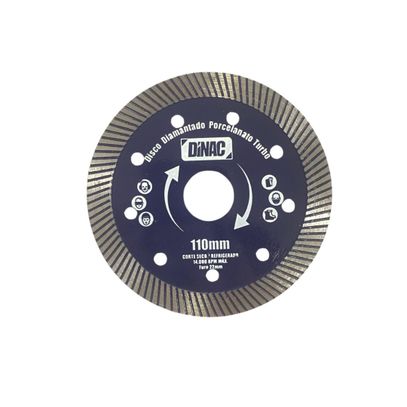 DISCO DIAMANTADO PORC DINAC 110mm TURBO FINO