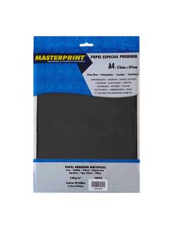 PAPEL DIPLOMATA A4 120G 20FL LISO/OFFSET - 302070070 - PRETO - UN - MASTERPRINT