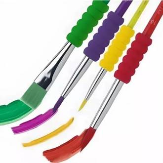 KIT PINCEL ARTISTICO COLORS GRIP C/4  - R.CG01 - UN - KIT