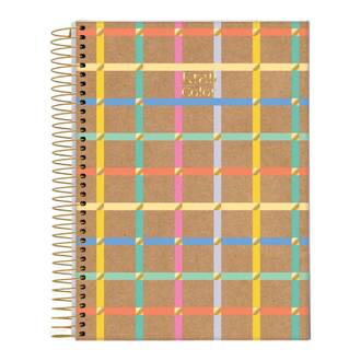 CADERNO UNIV CAPA DURA 10X1 160FLS - 72791-26 - KRAFT COLOR - UN - JANDAIA