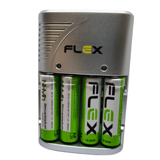 CARREGADOR P/PILHA C/4 AA FX-C16/4P - PRATA - UN - X-CELL