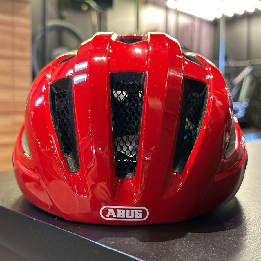 Capacete Abus Macator Vermelho Brilhante