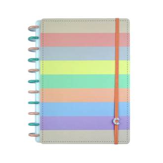 CADERNO INTELIGENTE GRANDE CIGDP4006 - ARCO-IRIS PASTEL - UN - CADERNO INTELIGENTE