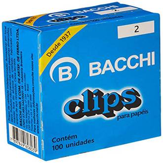 CLIPS GALVANIZADO N.2 C/100  - PCT 25 - BACCHI