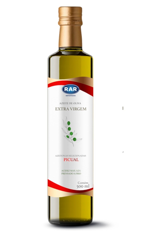Azeite de Oliva Extra Virgem RAR Importados Picual 500ml