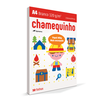 PAPEL CHAMEQUINHO 120G 50FLS - A4 - UN - CHAMEX
