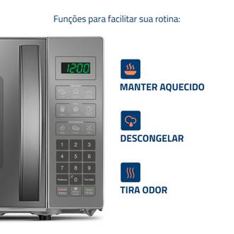 MICRO-ONDAS 21 LTS 127V MO-01-21-E - CINZA/ESPELHADO - UN - MONDIAL