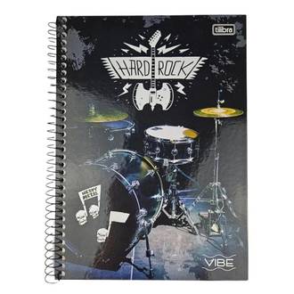 CADERNO UNIV CAPA DURA 10X1 160FLS - VIBE MASC - UN - TILIBRA