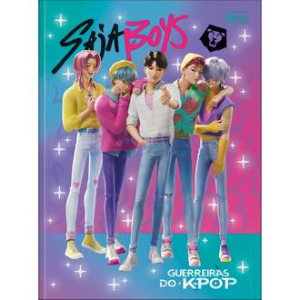 CADERNO BROCHURAO CAPA DURA 80FLS - 399744 - GUERREIRAS KPOP - UN - TILIBRA
