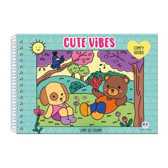 LIVRO DE COLORIR CUTE VIBES - UN - CIRANDA CULTURAL