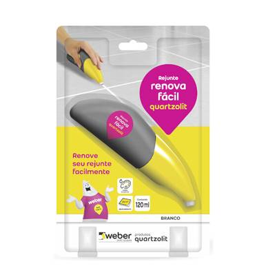 REJUNTE RENOVA FÁCIL QUARTZOLIT BRANCO 120ML