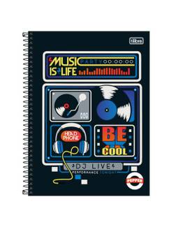 CADERNO UNIV CAPA DURA 1X1 80FLS - PEPPER - UN - TILIBRA