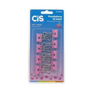 PRENDEDOR DE PAPEL 19MM C/8 CORACAO - UN - CIS