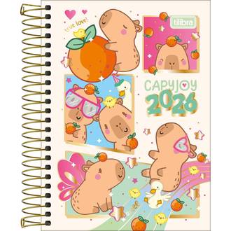 AGENDA ESPIRAL CAPYCLUB M3 - DIARIA - 393843 - PCT 4 - TILIBRA