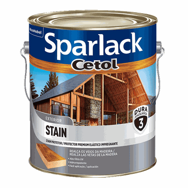 VERNIZ SPARLACK CETOL STAIN ACETINADO NATURAL 3.6L
