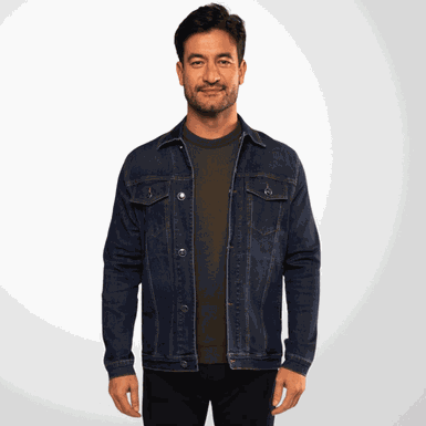 JAQUETA JEANS MASCULINA PADRÃO