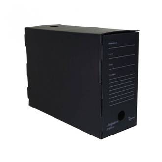 ARQUIVO MORTO PRATICO 350X245X135MM - 2607 - PRETO - CX 50 - ALAPLAST