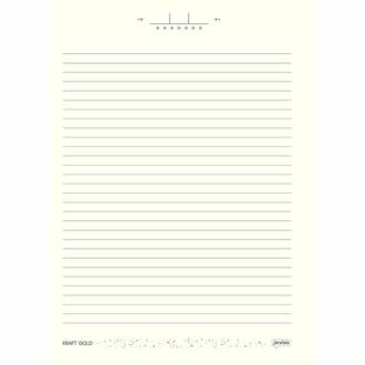 CADERNO COLEGIAL CAPA DURA 1X1 80FLS - KRAFT GOLD - UN - JANDAIA