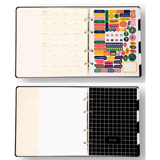 CADERNO ARGOLADO CLASSICA 17X24 / PRETO - UN - CICERO