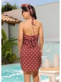 SAÍDA DE PRAIA VESTIDO AURA NA SEDINHA MARROM COLEÇÃO PÉTIT POÁ - 2