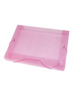 PASTA ELASTICO PLASTICA 4CM OFICIO - 1024 - ROSA - UN - ACP