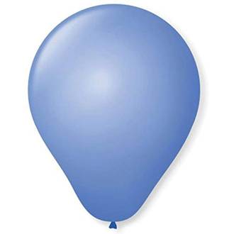 BALAO 6,5 LISO BASIC C/50  - AZUL - UN - SAO ROQUE