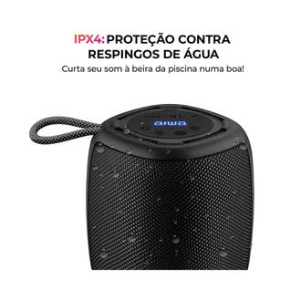 CAIXA DE SOM BT 15W PORTATIL - SPEAKER - AWS-SP03B - PRETO - UN - AIWA
