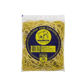 ELASTICO FINO AMARELO C/120 - UN - MAMUTH