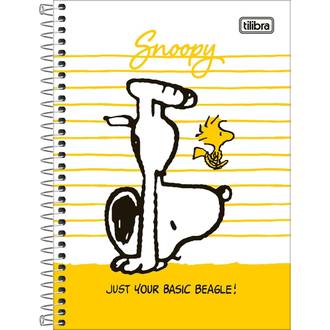 CADERNO 1/4 ESPIRAL CAPA DURA 80FLS - 292346 - SNOOPY - PCT 4 - TILIBRA