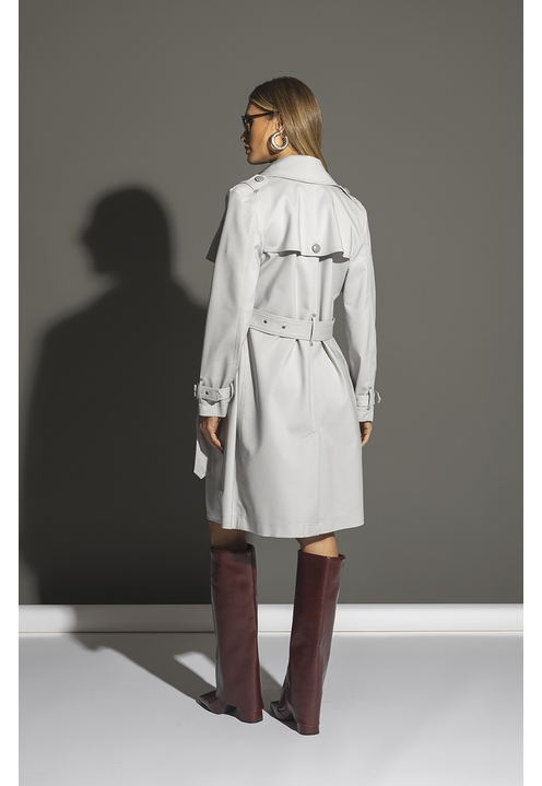 Trench Coat Simone Cinza - 5