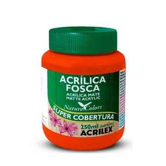 TINTA ACRILICA FOSCA 250ML  - LARANJA - PCT 3 - ACRILEX