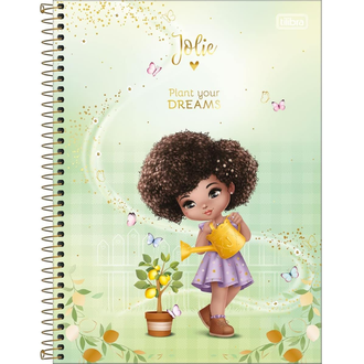CADERNO UNIV CAPA DURA 1X1 80FLS - 308536 - JOLIE - PCT 4 - TILIBRA